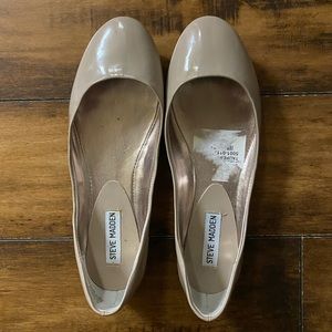 Steve Madden Nude P-Heaven Patent Ballet Flats